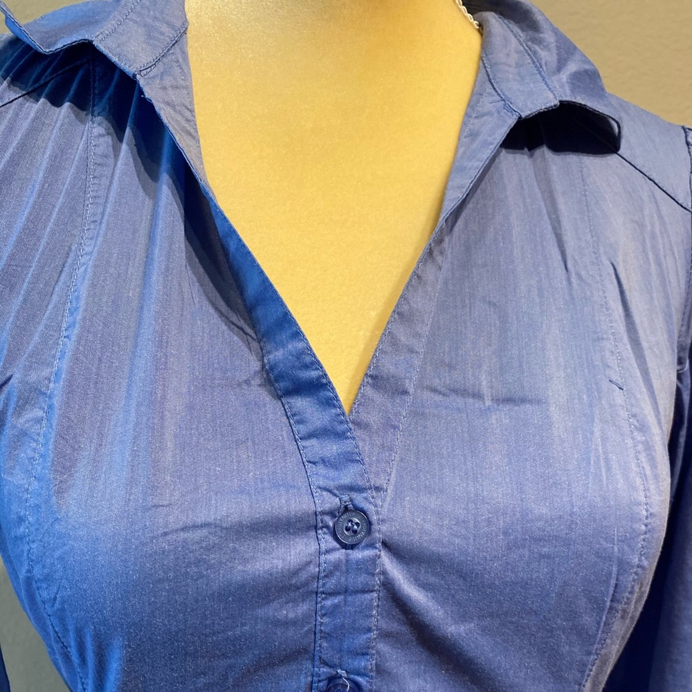 Blue button down shirt
